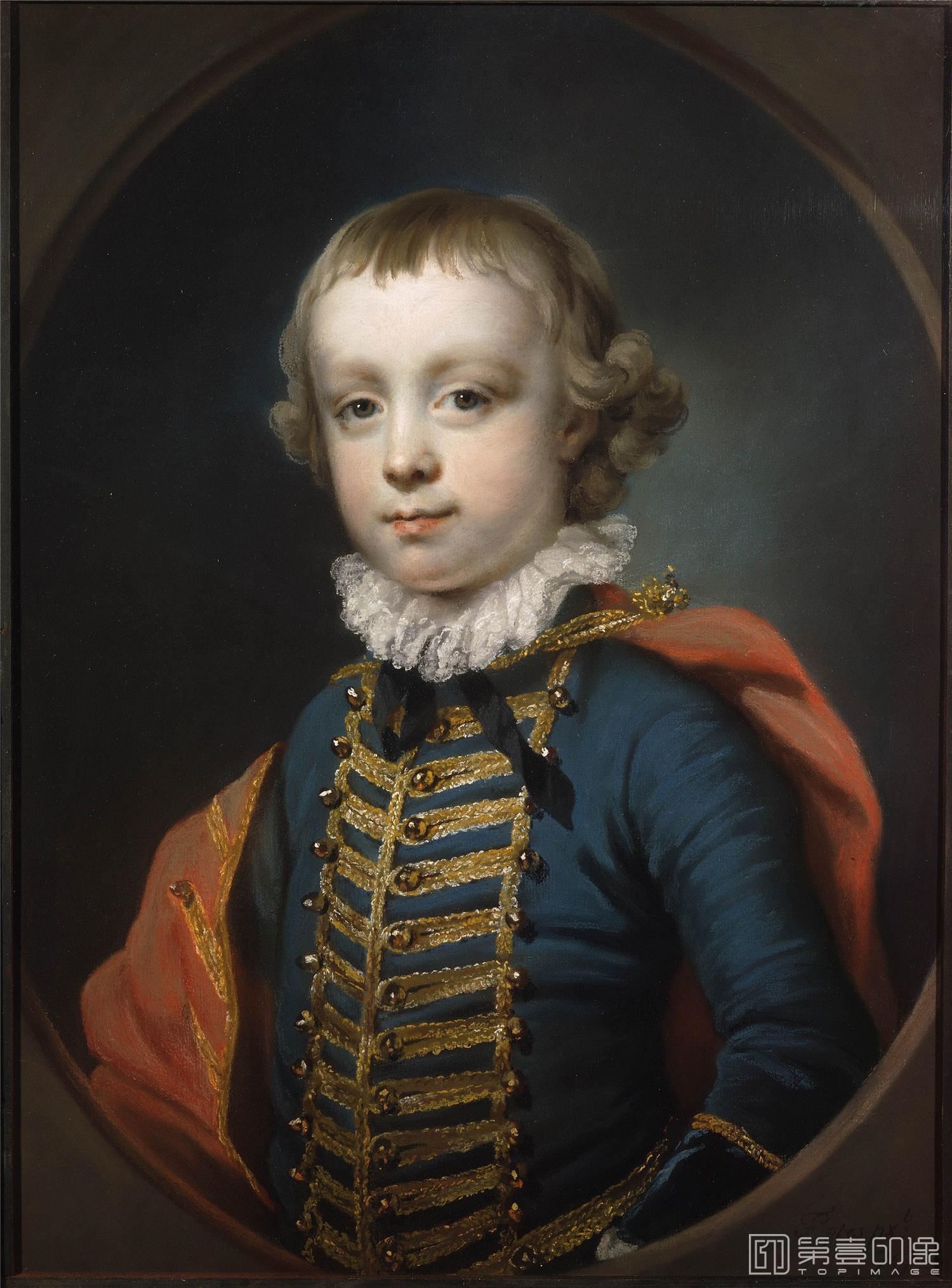 油画-美国弗里克美术馆藏画-Francis Cotes - Francis Vernon, 1757-037